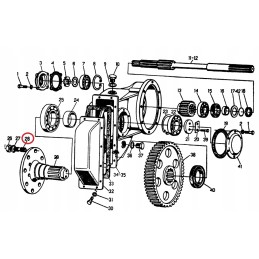 Galinio rato kaiščio varžtas M20x1 5, skirtas Ursus C 330