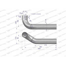 John Deere Warynski duslintuvo alkūninis jungiamasis vamzdis