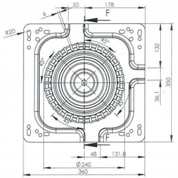 Sėdynės pasukama plokštė Mtz Ursus traktoriaus sėdynei