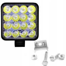 LED halogeninė 48w darbinė lempa ekskavatoriaus krautuvui