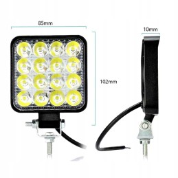 LED halogeninė 48w darbinė lempa ekskavatoriaus krautuvui
