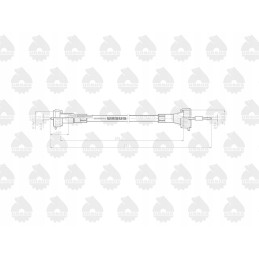 Valandų skaitiklio laidas l 575mm 625mm 42