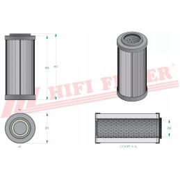 Hidraulinės transmisijos filtras sh 62021 v