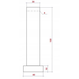 Pavaros tvirtinimo kaištis, kaištis 30 mm su kaiščiu