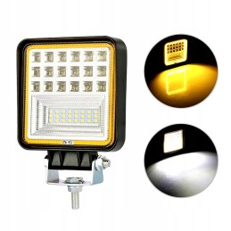 LED halogeninė 126w darbinė lempa ekskavatoriaus krautuvui