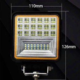 LED halogeninė 126w darbinė lempa ekskavatoriaus krautuvui