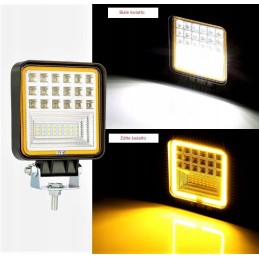 LED halogeninė 126w darbinė lempa ekskavatoriaus krautuvui