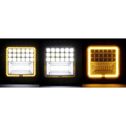 LED halogeninė 126w darbinė lempa ekskavatoriaus krautuvui