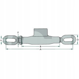 Sagties įtempiklis 250 370mm m18x2 5 stabilizavimas