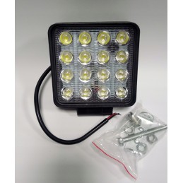 LED darbinė lempa kvadratinė 16xled 48w