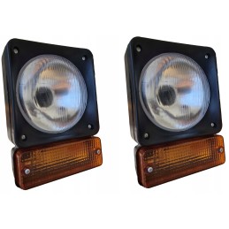 Priekinių žibintų lempa su posūkio signalu, 2vnt JCB traktorius