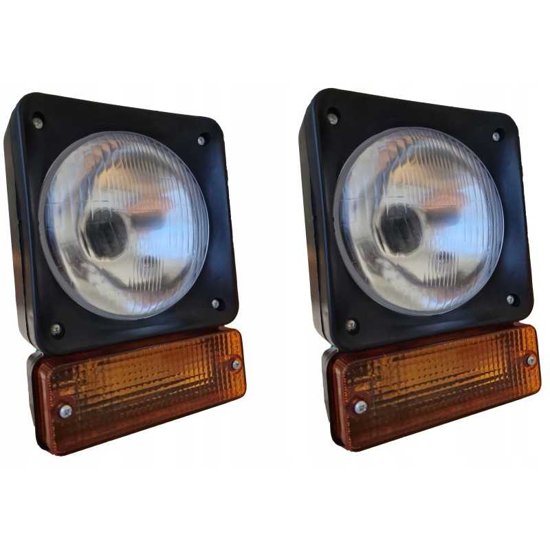 Priekinių žibintų lempa su posūkio signalu, 2vnt JCB traktorius