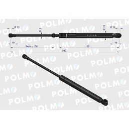 Galinio lango pavara l 390mm korpusas ih new Holland