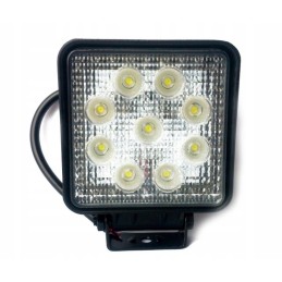 9 LED darbinė halogeninė lempa 27w 2200lm