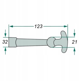 Guminis kabliukas Ursus C 330 C330 gaubtui 50023330