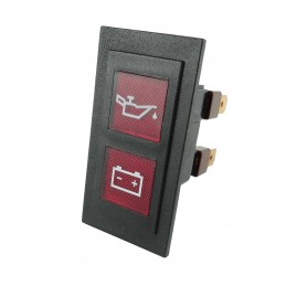 Įkrovimo ir alyvos slėgio indikatorius su lemputėmis