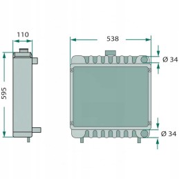 Deutz varinis radiatorius 74704071