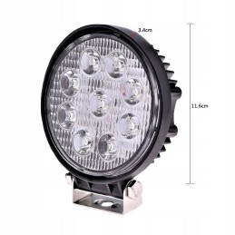 LED halogeninės lempos 9 diodų 27w ekskavatoriaus krautuvas