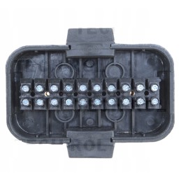 Hermetiška dėžutė laidams prijungti su 8 kontaktais