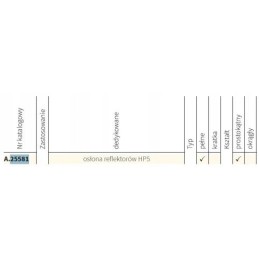 Priekinių žibintų gaubtas LP Wesem A 25581 01