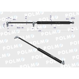 Durų pavara l max 274mm 5089549p korpusas ih polmo