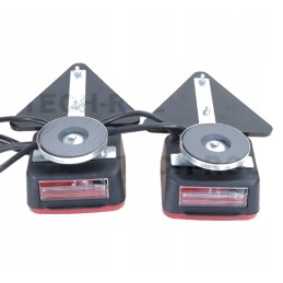 Magnetinių galinių žibintų komplektas su kabelio trikampiu