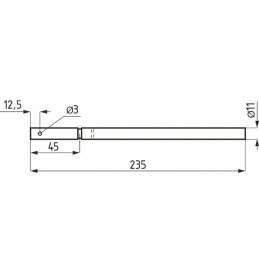 304016054345 antraštės sraigto pirštas oe16 mm l 235 mm