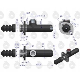 Trumpas pagrindinis stabdžių cilindras c 360 385 originalus ursus