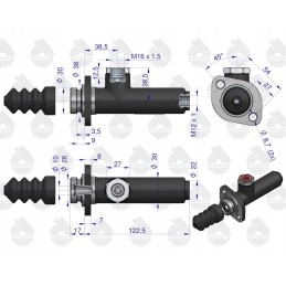 Trumpas pagrindinis stabdžių cilindras c 360 385 originalus ursus