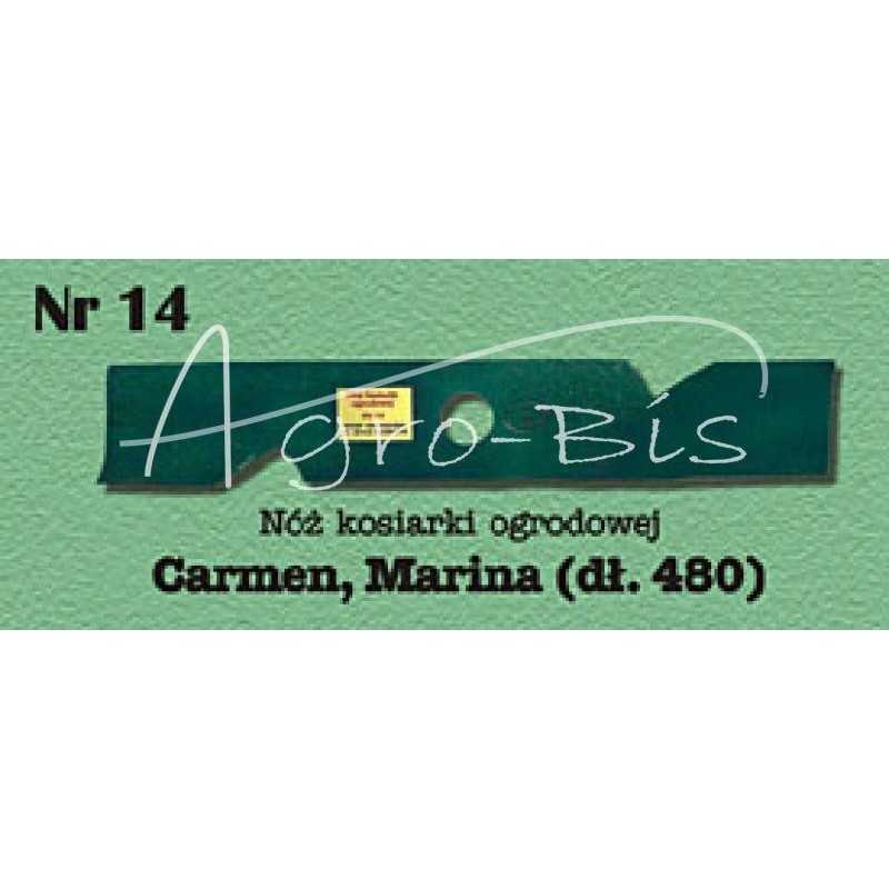 Sodo vejapjovės peilis 14 480 mm