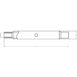 Viršutinis pajungimo vamzdis m36x3 l 400 mm