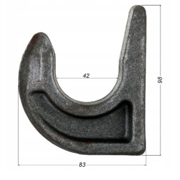 Kablio varžtas krautuvo kaušui, euro rėmo komplektas