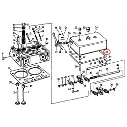 Klaviatūros galvutės dangtelio tarpinė c 330 kamštiena