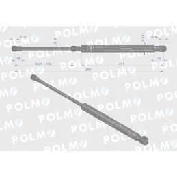 Galinio lango pavara l max 390mm 44910537p korpusas