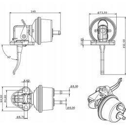 Kuro siurblio padavimas Kramp John Deere RE61260kr
