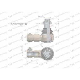 Vairo jungtis 122mm m24x1 5 3229223r91 mot