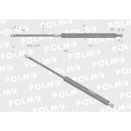 Galinio lango pavara l max 584mm 5192008p korpusas i
