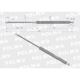 Durų pavara l max 239mm 4428680p deutz huerlima