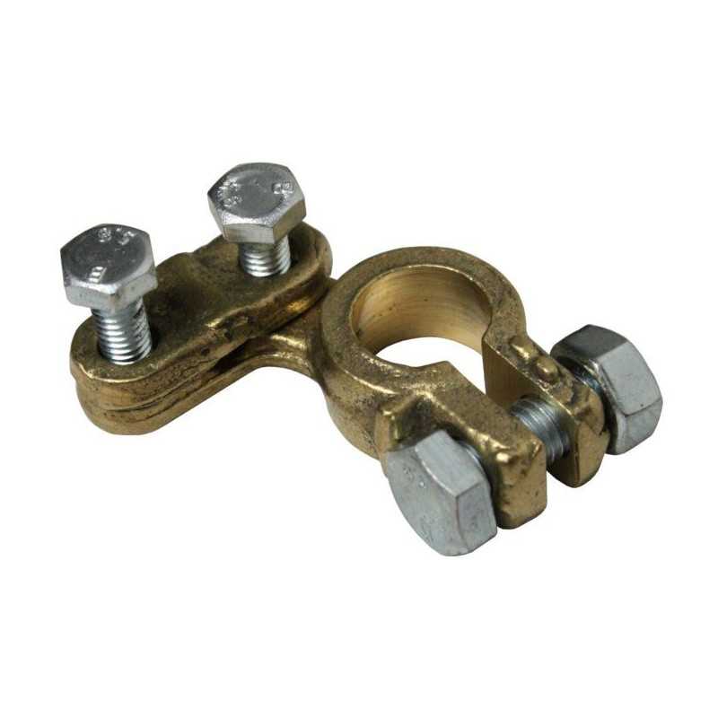 Akumuliatoriaus gnybtas pagamintas iš sustiprinto ir prisukamo žalvario