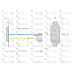 Kintamosios srovės generatoriaus reguliatorius ex230000 ex260000 c 330 c 3