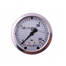 Glicerino manometras m63 0 315 bar galinis jungtis