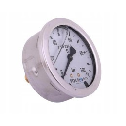 Glicerino manometras m63 0 100 bar galinis jungtis