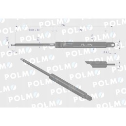 Galinio stoglangio lango pavara l max 243 5mm a