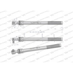Teleskopinis laikiklis smūginiams lizdams ir sustiprintas
