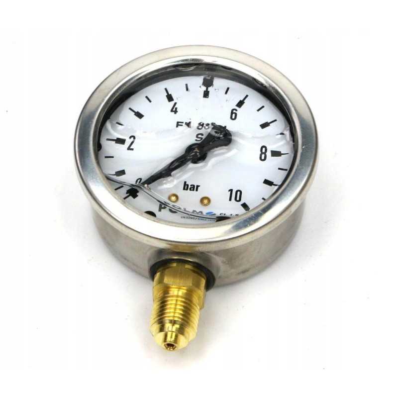 Glicerino manometras m63 0 10 bar dugno jungtis