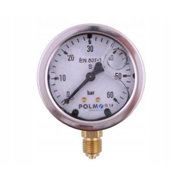 Glicerino manometras m63 0 60 bar dugno jungtis