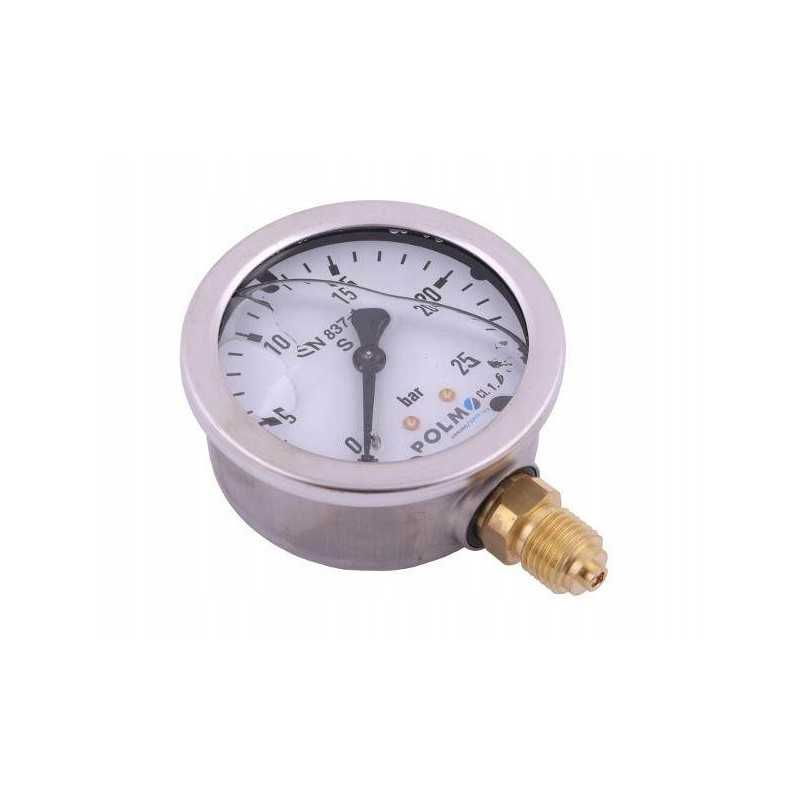 Glicerino manometras m63 0 25 bar dugno jungtis