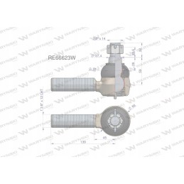Vairo jungtis 139mm 1 1 8 l re173540