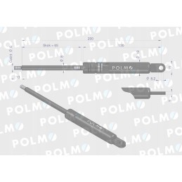 Stoglangio pavara l max 200mm 3901826m90p masė