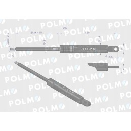 Stoglangio pavara l max 200mm 3901826m90p masė